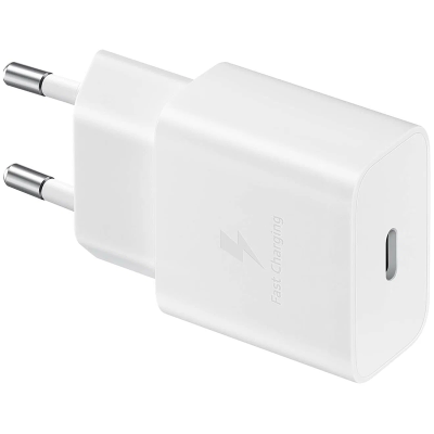 Зарядное устройство сетевое Samsung 15Вт EP-T1510NWEG Type-C, белое