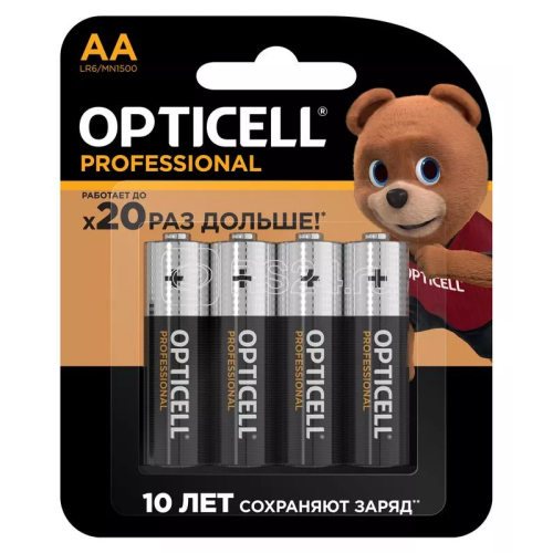 Элемент питания  Opticell Professional AA 4шт.