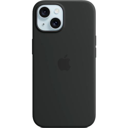 Чехол-крышка Apple Silicone Case with MagSafe для Apple iPhone 15, силикон, черный (MT0J3ZM/A)
