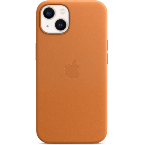 Чехол-крышка Apple  MagSafe для iPhone 13, кожа, золотистая охра (MM103)