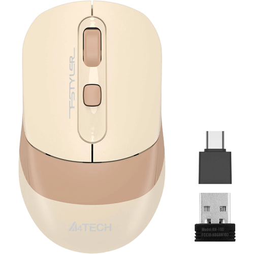 Мышь A4Tech Fstyler FG10CS Air (1968101), бежевый