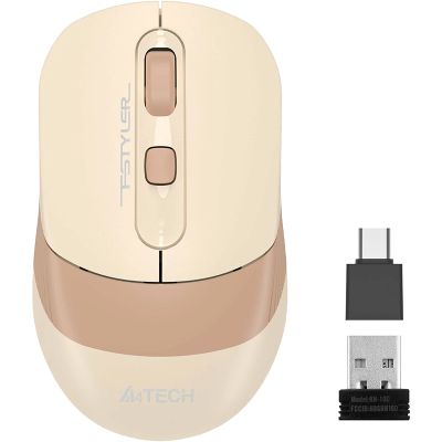 Мышь A4Tech Fstyler FG10CS Air (1968101), бежевый