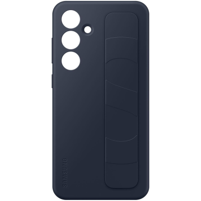 Чехол-крышка Samsung Standing Grip Case для Galaxy S24FE, поликарбонат / силикон, иссиня-черный (EF-GS721CNEGRU)
