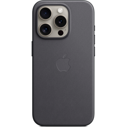 Чехол-крышка Apple FineWoven Case with MagSafe для Apple iPhone 15 Pro, ткань, черный (MT4H3)