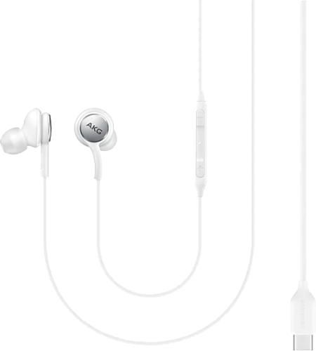 Проводная гарнитура Samsung EO-IC100BWEG USB Type-C, белая (с кнопкой ответа)
