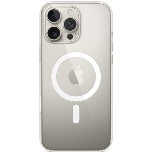 Чехол-крышка Apple Clear Case with MagSafe для Apple iPhone 16 Pro Max, поликарбонат / полиуретан, прозрачный (MA7F4FE/A)