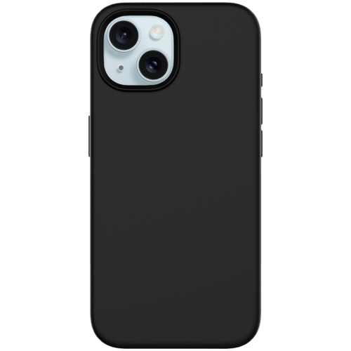 Чехол-крышка Stellarway Case with MagSafe для Apple iPhone 15 Plus, силикон, черный