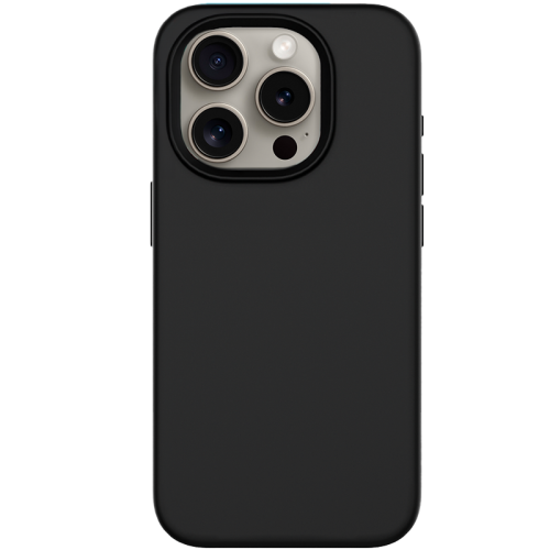 Чехол-крышка Stellarway Case with MagSafe для Apple iPhone 15 Pro, силикон, черный