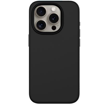 Чехол-крышка Stellarway Case with MagSafe для Apple iPhone 15 Pro, силикон, черный