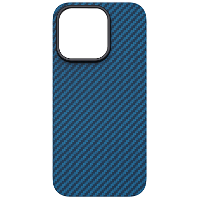 Чехол-крышка Stellarway Case with MagSafe для Apple iPhone 15 Pro, кевлар, синий