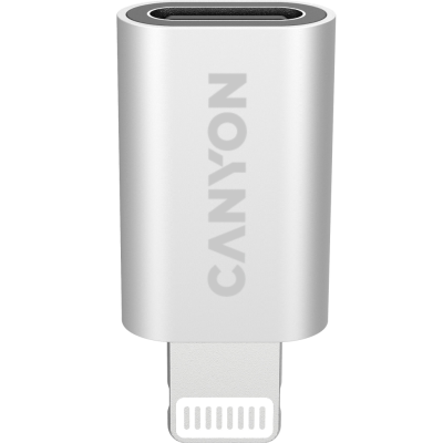 Адаптер Canyon CNE-USBC02 USB-C/Lightning, серебристый