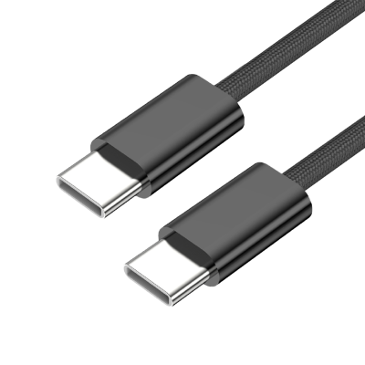 Кабель Stellarway USB-C/USB-C 3А 2м нейлоновый, черный