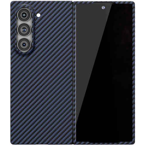 Чехол-крышка VLP Kevlar Case MagSafe для Samsung Z Fold6 (1058025), кевлар, синий