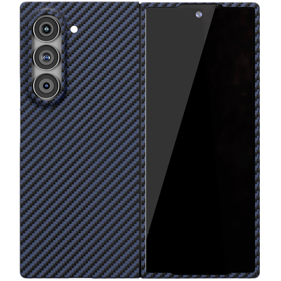 Чехол-крышка VLP Kevlar Case MagSafe для Samsung Z Fold6 (1058025), кевлар, синий