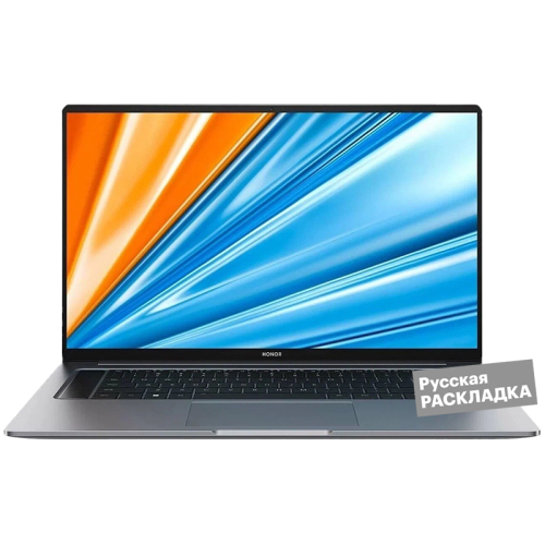 Ноутбук HONOR MagicBook X16, 2024, i5 8+512GB DOS 16" 5301AHHP, уцененный товар Серый