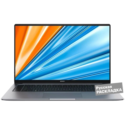 Ноутбук HONOR MagicBook X16, 2024, i5 8+512GB DOS 16" 5301AHHP, уцененный товар Серый
