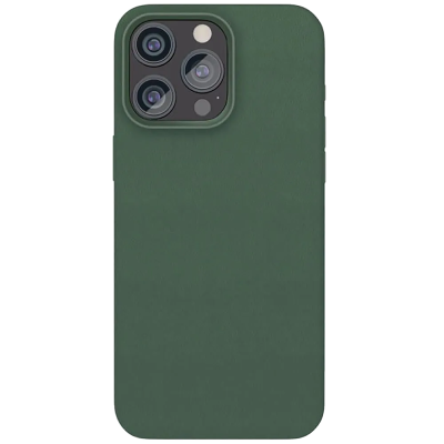 Чехол-крышка VLP Ecopelle Case with MagSafe для iPhone 15 Pro (10513009), темно-зеленый