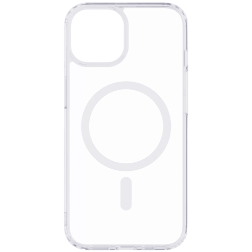 Чехол-крышка Stellarway Case with MagSafe для Apple iPhone 14, пластик, силикон, прозрачный