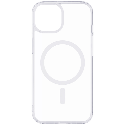 Чехол-крышка Stellarway Case with MagSafe для Apple iPhone 14, пластик, силикон, прозрачный