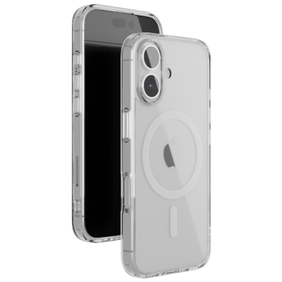 Чехол-крышка VLP Air Case с MagSafe для iPhone 16 (10527001), поликарбонат / полиуретан, прозрачный