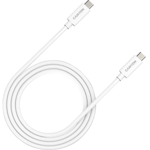 Кабель Canyon USB-C/C, 240W, 5A, 2м, белый (CNS-USBC42W)