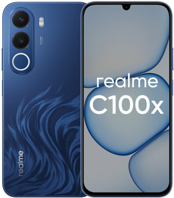 Смартфон realme C100X 4/256 ГБ Голубой
