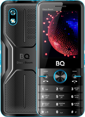 Мобильный телефон BQ 2842 Disco Boom Чёрный / Голубой