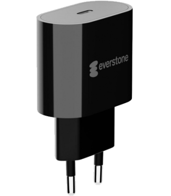 Зарядное устройство сетевое Everstone ES-WCH-008 Type-C PD 20W, черное