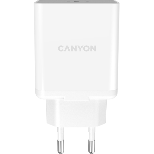 Зарядное устройство сетевое Canyon CNE-CHA20W 20W Type-C, белое