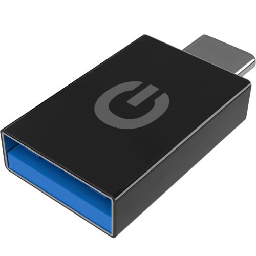 Адаптер Gerffins USB-A/Type-C (черный)
