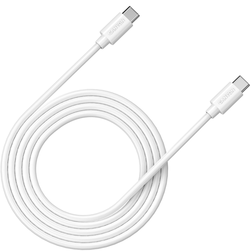 Кабель Canyon Type-C CNE-USBC9W PD 100W 5A 1.2м, белый