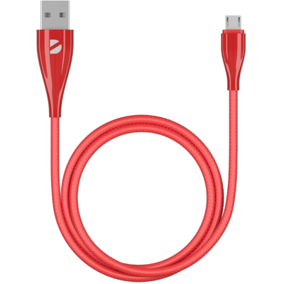 Кабель Deppa USB - micro USB, красный  (1 метр)