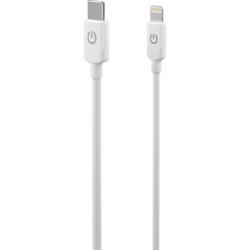 Кабель Gerffins USB-C -  Lightning, 1м., белый
