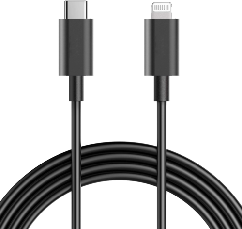 Кабель Bron Type-C - Lightning 1,2 м, черный