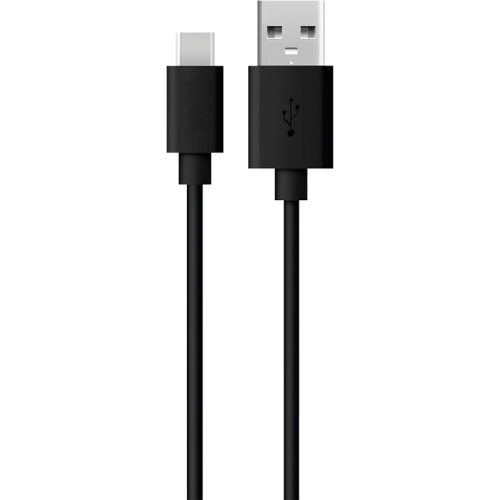 Кабель Everstone USB Type-C EV-CAB-A/C-2-RND-Black 2м, черный
