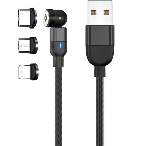Кабель Gerffins USB 3 in 1, 1м., черный