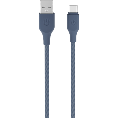 Кабель Gerffins USB-A -  Type-C, 1м., синий