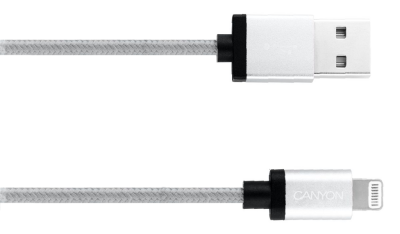 Кабель Canyon Lightning MFI CNS-MFIC3PW, жемчужно-белый