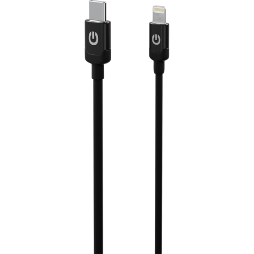 Кабель Gerffins USB-C -  Lightning, 1м., черный