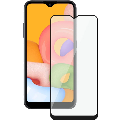 Защитное стекло Gresso для Samsung Galaxy A05s 2.5D Full Glue (черная рамка)