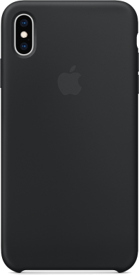 Чехол-крышка Apple для iPhone XS Max, силикон, черный (MRWE2)