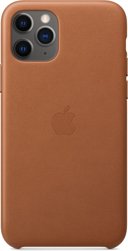 Чехол-крышка Apple для iPhone 11 Pro Max, кожа, коричневый (MX0D2)