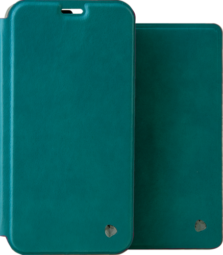 Чехол-книжка + обложка на паспорт FashionTouch для Honor 8X, полиуретан, бирюзовый