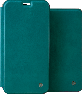 Чехол-книжка + обложка на паспорт FashionTouch для Honor 8X, полиуретан, бирюзовый