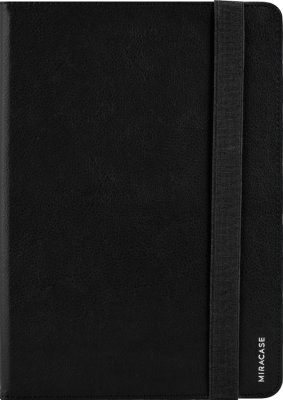 Чехол-книжка Miracase для планшета 8707 универсальный 9-10'', кожзам, черный