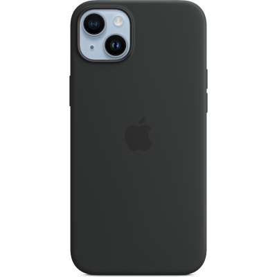 Чехол-крышка Apple MagSafe для iPhone 14 Plus, силикон, черный (MPT33)