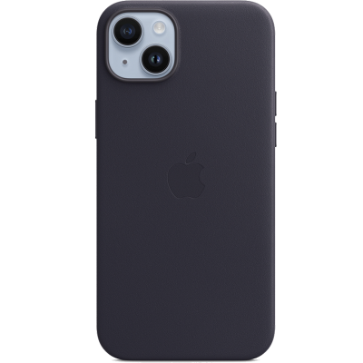 Чехол-крышка Apple MagSafe для iPhone 14 Plus, кожа, темно-фиолетовый (MPPC3)