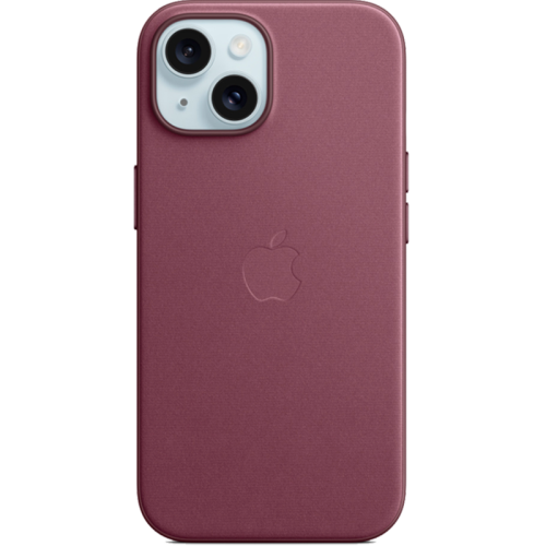 Чехол-крышка Apple FineWoven Case with MagSafe для Apple iPhone 15, бордовый (MT3E3)