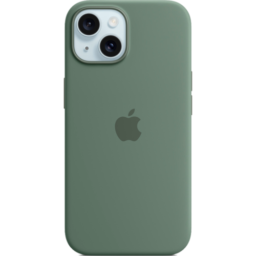 Чехол-крышка Apple Silicone Case with MagSafe для Apple iPhone 15, силикон, хакки (MT0X3ZM/A)