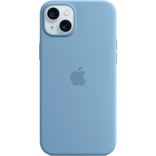 Чехол-крышка Apple Silicone Case with MagSafe для Apple iPhone 15 Plus, силикон, голубой (MT193ZM/A)